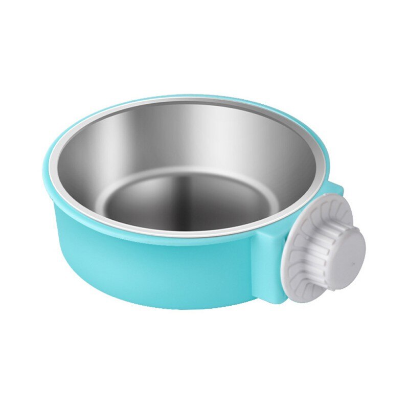 Hangende voerbak van roestvrij staal voor huisdieren, verwijderbare, gemakkelijk te reinigen voerbak voor puppy's, vogels, ratten, cavia's: Maar / Ik