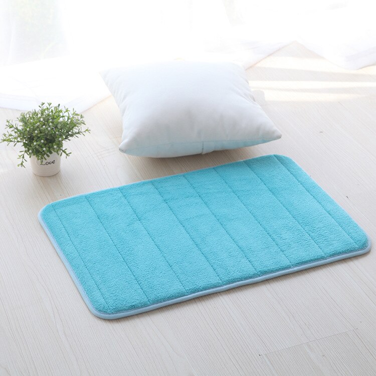 Badkamer Tapijt Geheugen Katoen 50*80Cm Badkamer Mat Badkamer Horizontale Streep Tapijt Absorberende Non-Slip Mat Badkamer: R / 50x80cm