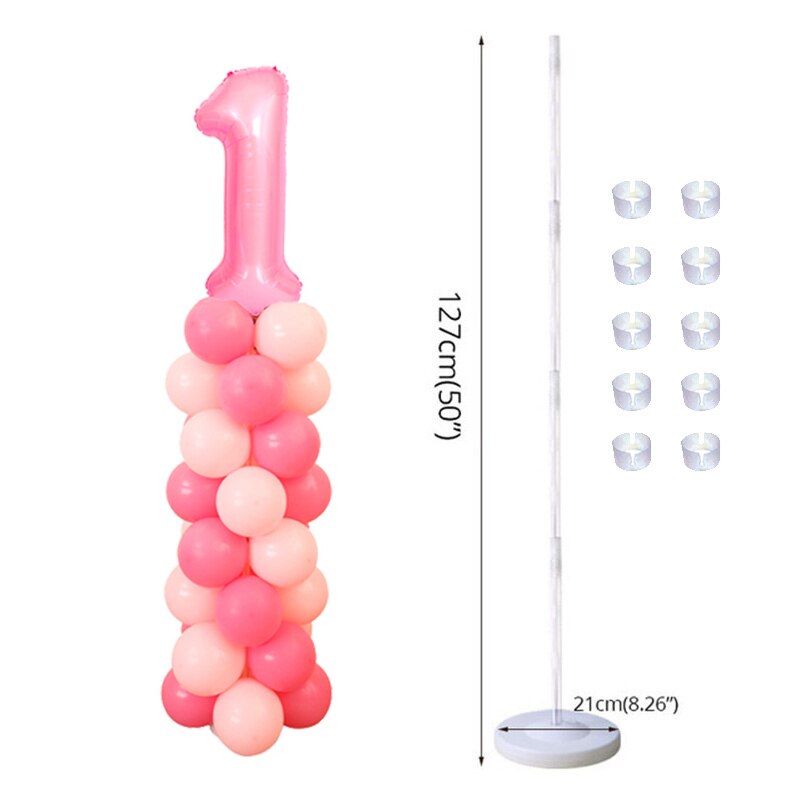 Ballon rond support ballons couronne anneau pour fête d'anniversaire décor fête enfants faveurs bébé douche fournitures décoration de mariage: 1set balloon stand