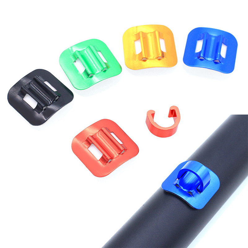 Bicycle Cables Housing Plastic/Aluminum Bike Oil Tube Fixed Clips C Shape Shift Brake Guide Cable Tube Fixed Clamp Frame Buckle