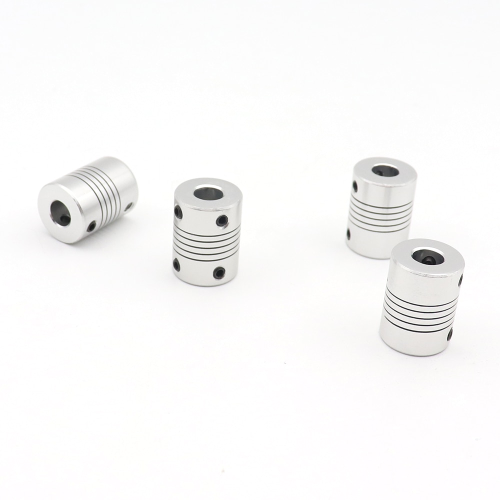 4 stuks 5x8 D19L25 Aluminium Z As Flexibele Koppeling Voor Stappenmotor Koppeling As Koppelingen 3D Printer onderdelen Accessoire