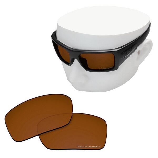 OOWLIT Anti-Kras Vervanging Lenzen voor-Oakley Si Ballistic Det Cord Geëtst Gepolariseerde Zonnebril: Brown