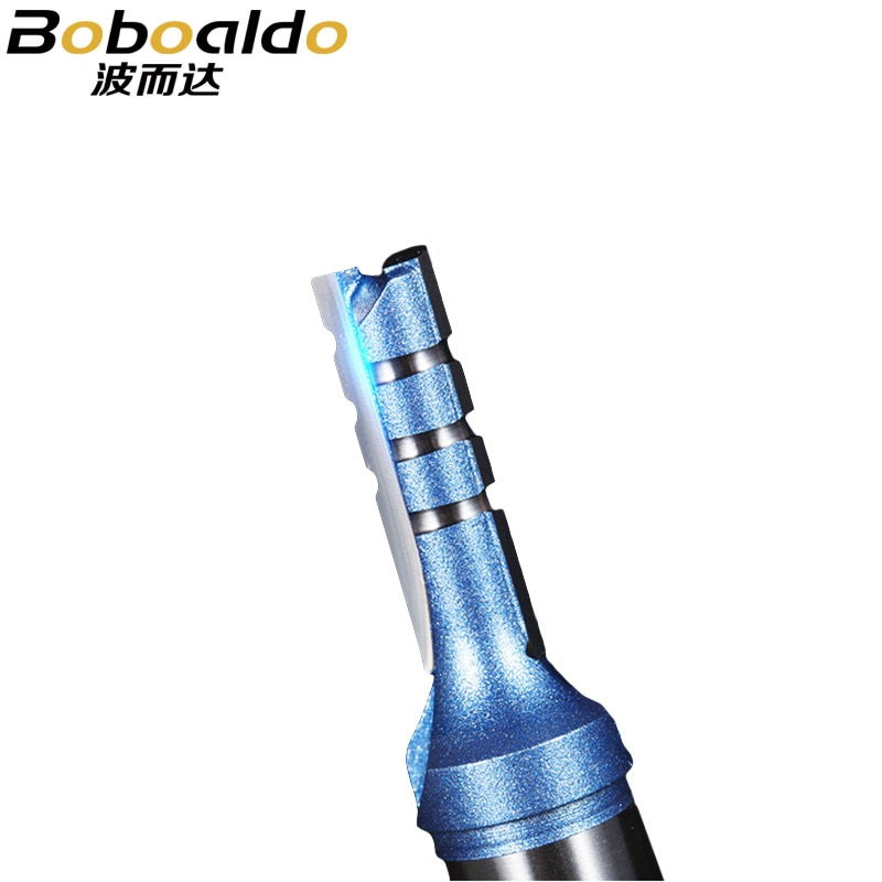 Haute vitesse trois dents droite Bits solide en acier au tungstène carbure outil de sculpture fendue outils de travail du bois Arden routeur peu