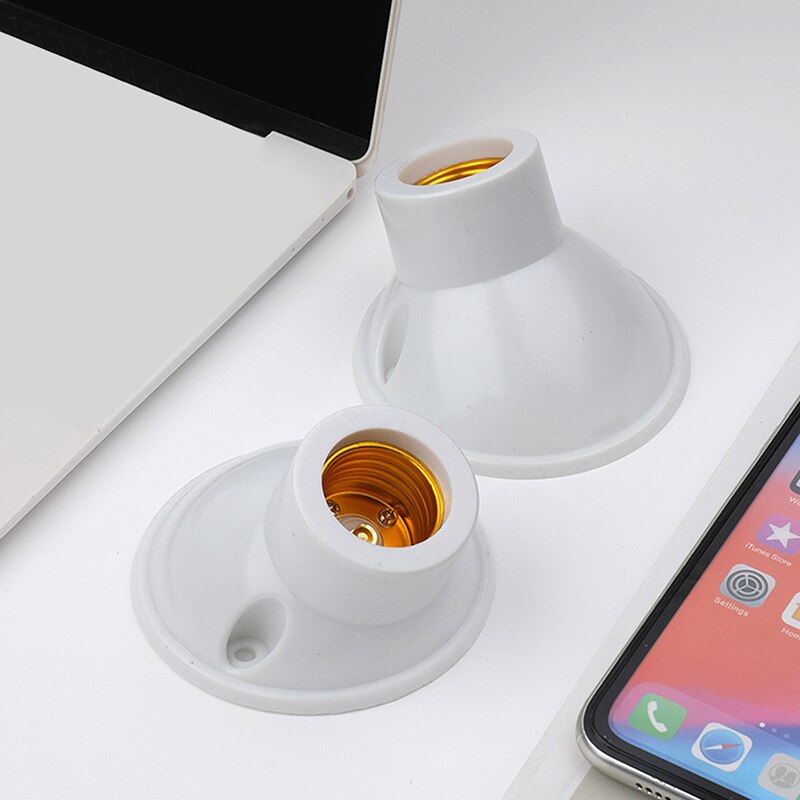 3PCS/lot Inclined flat lamp holder E27 Lamp Holder Light Bulb Socket Holder Adapter