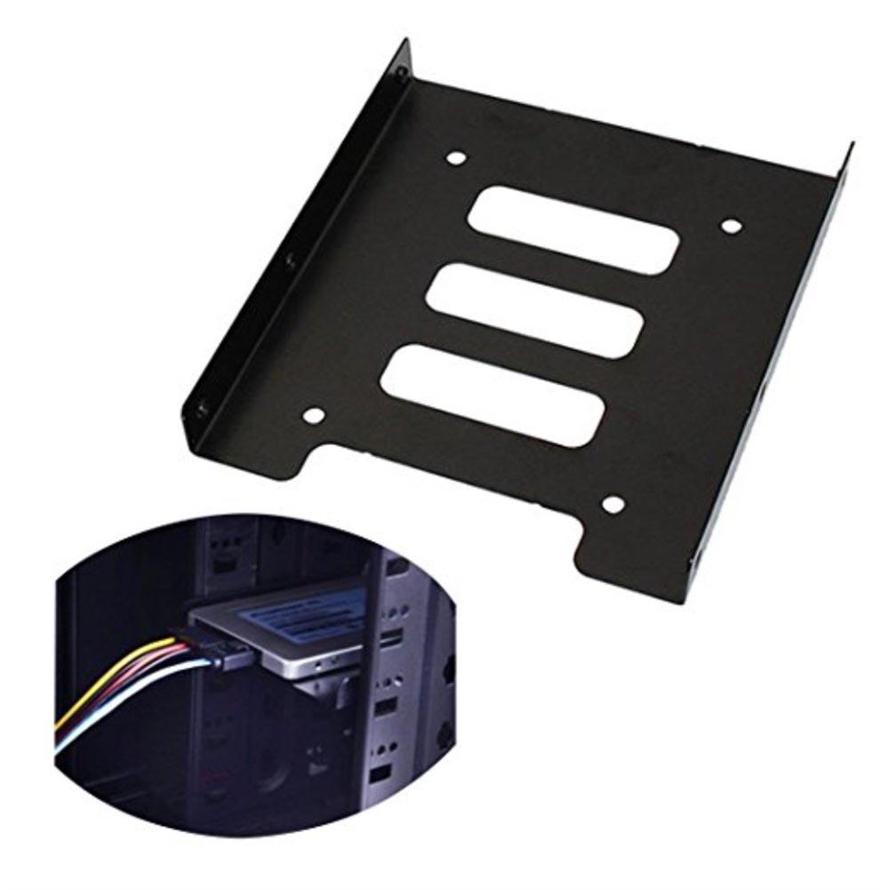 2.5 in to 3.5 in Hard Disk Drive Holder SSD HDD Metal Mounting Adapter Bracket Computer Case Dock for PC Hard Drive Enclosure
