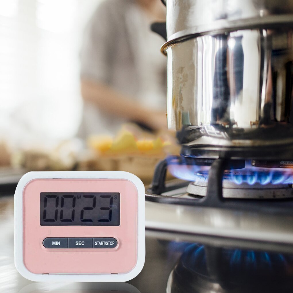 LCD Digital Display Timer Multifunctional Portable Kitchen Timer With Alarm Countdown Function Cook Timer 0-99:59