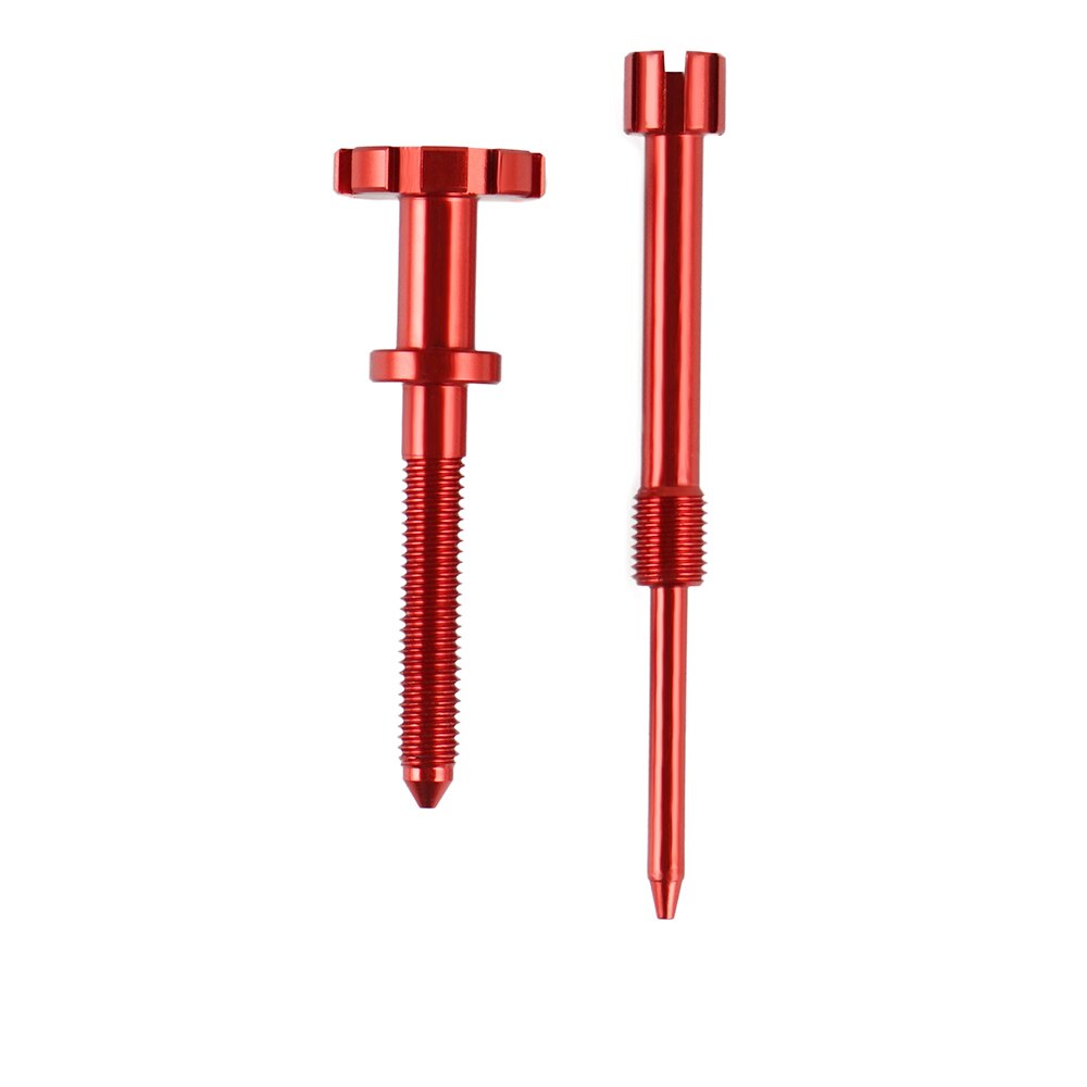 Easy Adjustable Air Carburetor Fuel Mixture Screw For KAWASAKI KDX200 KDX220 KX100 KX125 KX250 KX500 KX80 KX85 1989: Red