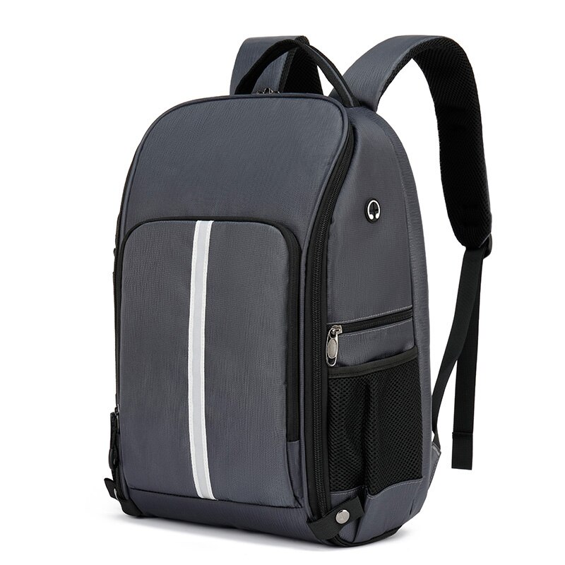 Mochila impermeable para cámara fotográfica, funda de nailon para Drones, bolsa de viaje para ordenador portátil con trípode de 16 pulgadas, novedad de 2022: Grey