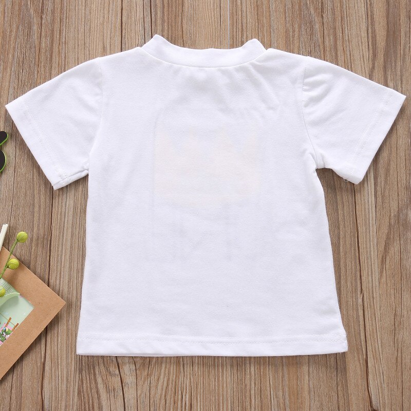 Pudcoco , camiseta de verano para bebés y niños, camiseta para chico s, camiseta con letras para un chico, Camiseta de algodón para niños y niñas, ropa para bebés para chico s