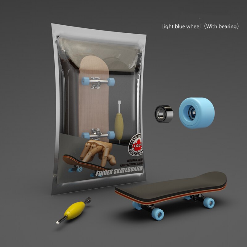 Jouet de skateboard avec roulements, 1 kit de skateboard , nouveauté pour enfants, de noël: Light Blue