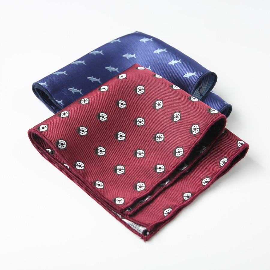 Cartoon Pochet Zakdoeken Voor Mannen Classic Pocket Handdoek Voor Wedding Party Pak Accessoires