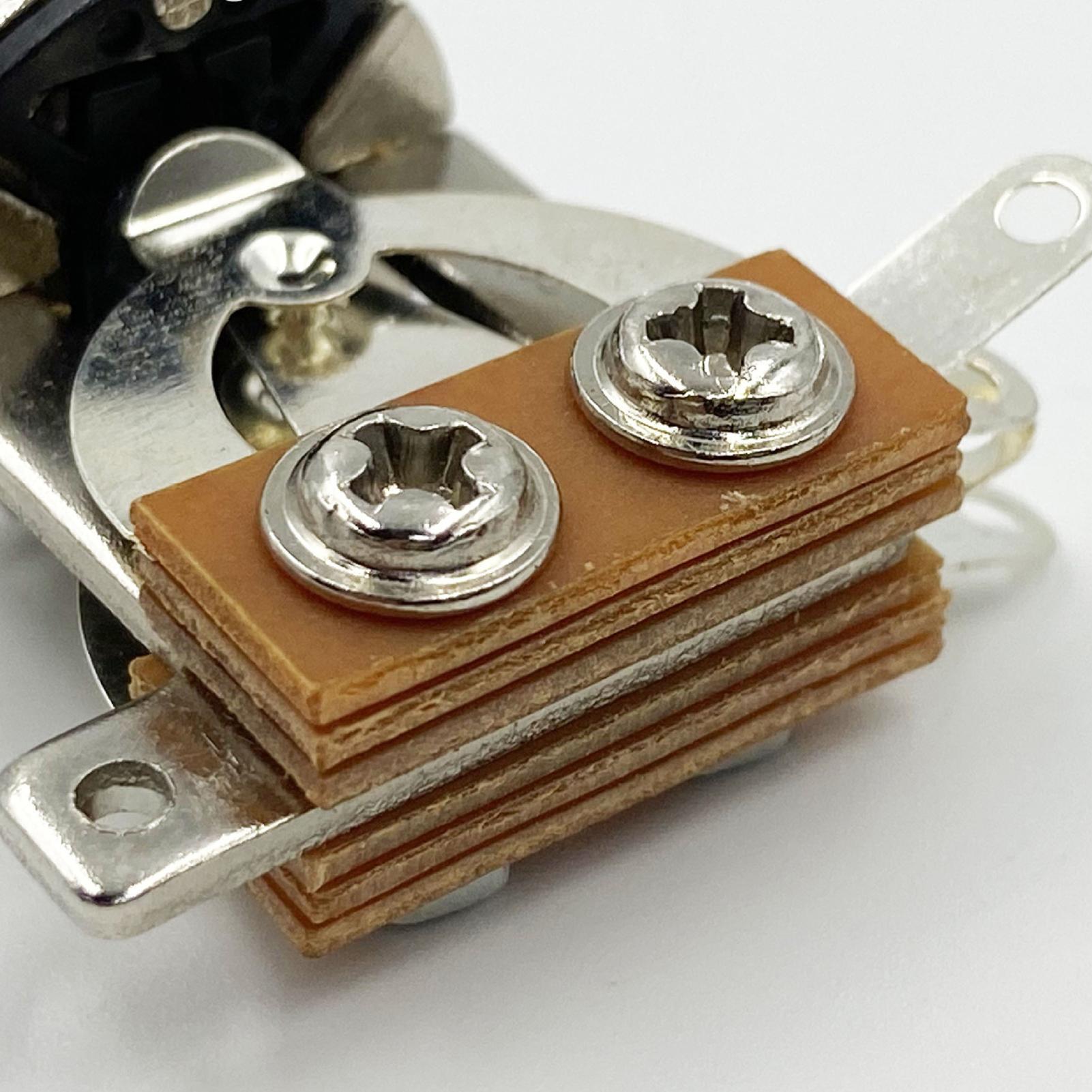 Selettore pickup a 3 vie corto e dritto per chitarra con cappuccio in ottone compatibile con Gibson Les Paul LP SG Chitarra Elettrica
