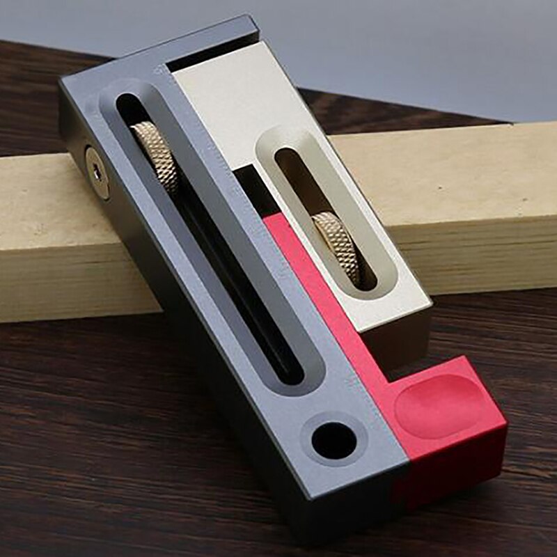 Three-Color Sliding Table Saw Slot Adjuster Mobile Measuring Block Length Compensation Woodworking Tool