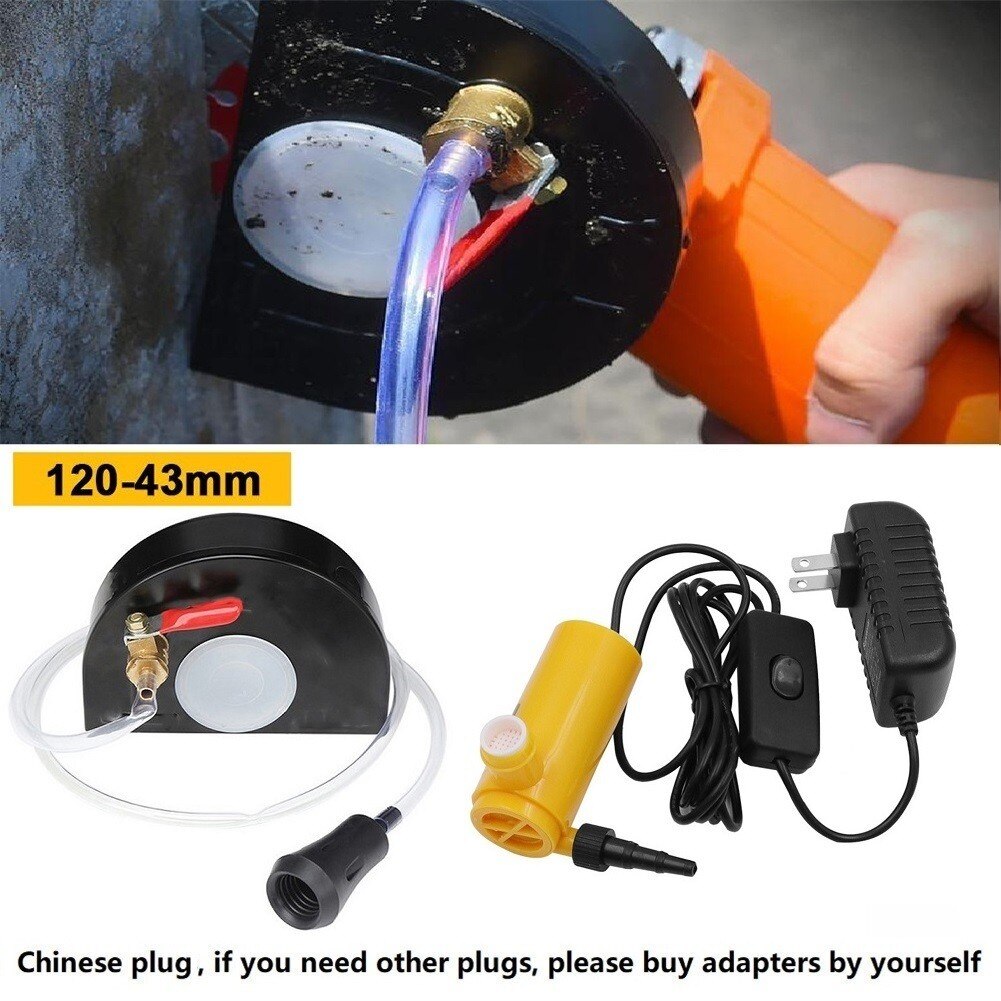 120MM*43MM Angle Grinder Safety Guard Water Pump DC 12V 30W Dust Shroud Protective Cover Dustproof Protection Waterproof Shield
