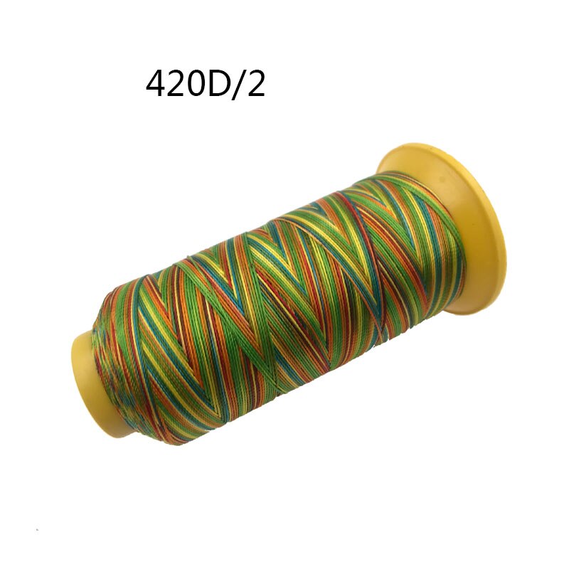 Hilo de coser de nailon de alta resistencia, hilo de coser de Color arcoíris, accesorios de cuero, accesorios de ropa, 150D: 420D 2
