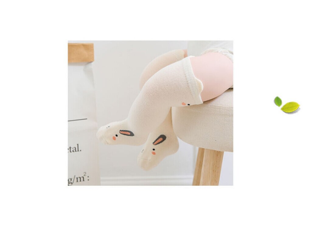 Kleinkind Baby Mädchen Kurze Socken Niedlichen Karikatur Ebene Socken Weiche Baumwolle Kniehohe Baby Junge Mädchen Socke Blumen- freundlicher Socken: Beige / 0 zu 2T