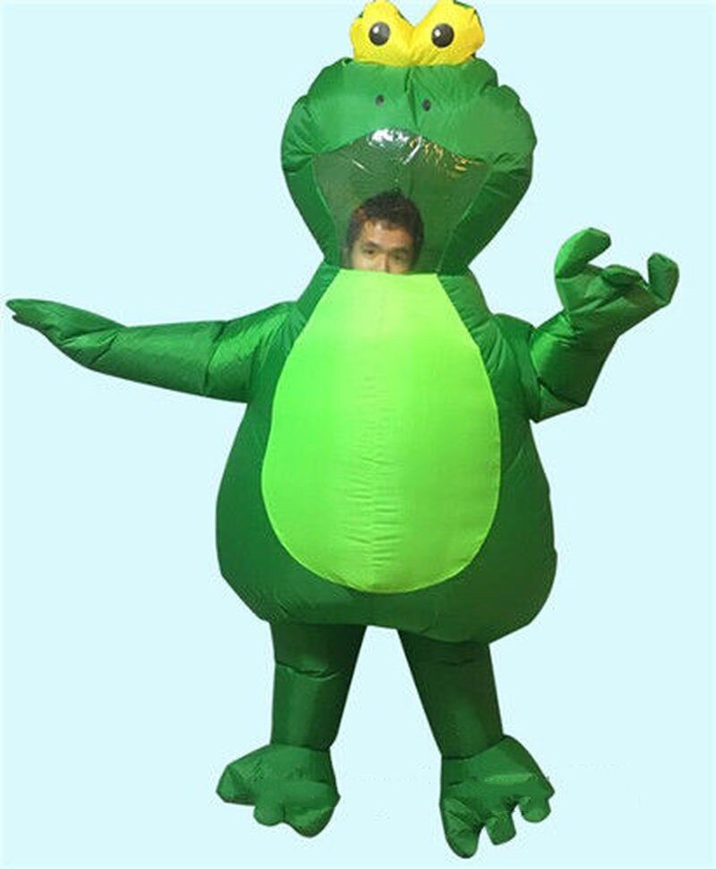 Gonflable grenouille mascotte Costume Cosplay fête jeu tenues vêtements publicité carnaval Halloween noël pâques Festival adultes