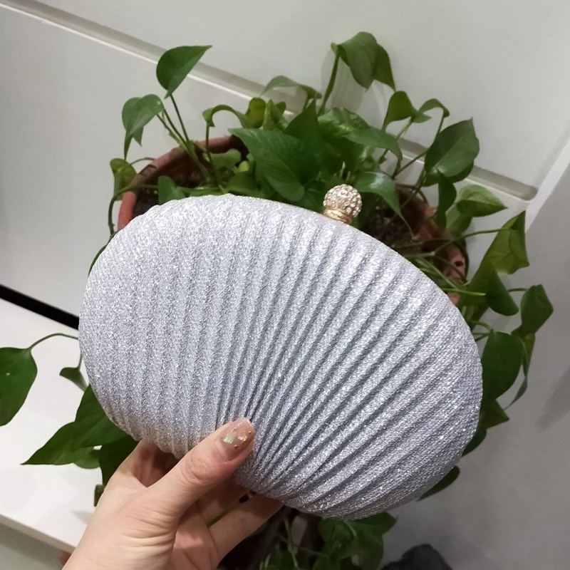 Dames diamanten avond clutch tas vrouwen bruiloft glanzende handtassen bruids geplooide portemonnee tassen ketting schoudertas