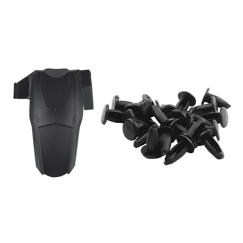 Remaches de plástico de 3mm x 5mm x 11mm, negro con guardabarros trasero para motocicleta, 24 Uds.