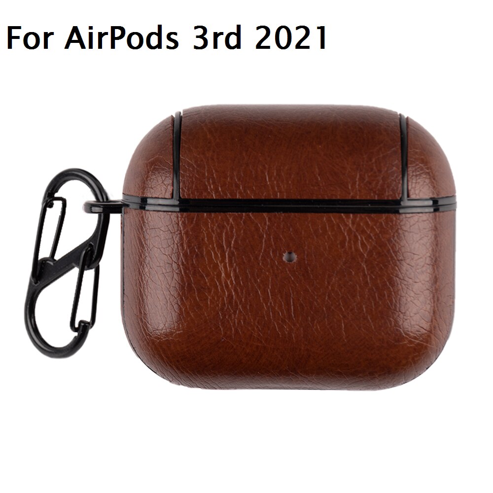 Pentru apple airpods pro 3 husă din piele pentru căști husă rezistentă la șocuri pentru airpods 3 2 1 cutie de încărcare pentru căști wiilress stil business: P4 pentru airpod-uri 3