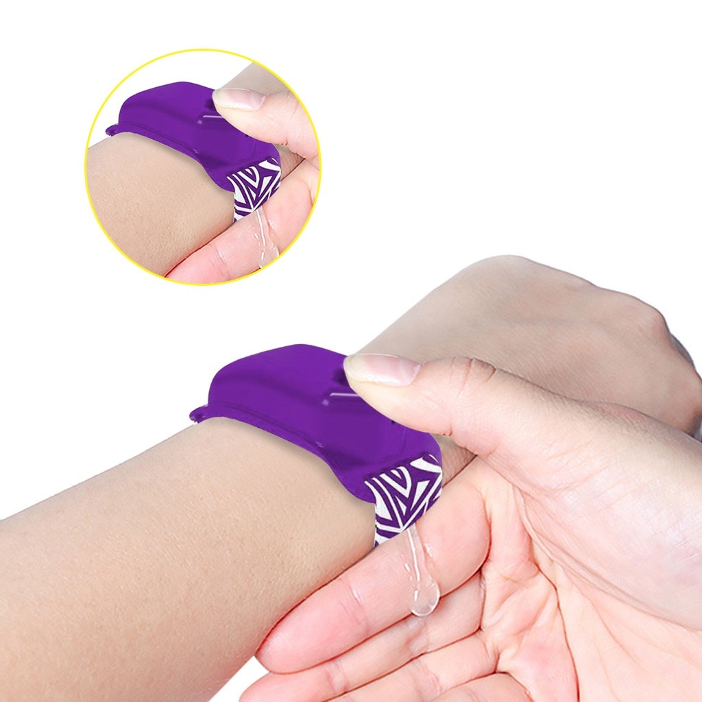 5Pc Handdesinfecterend Doseren Draagbare Armband Polsband Hand Dispenser Sub-Verpakking Siliconen Wassen Hand Gel Clean Tool 10ml