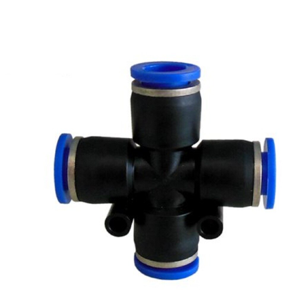 2 stk 1/2/3/4- vejs gør-det-selv  co2- system 6mm luftrør rørsamlingssplitter luftrør plaststik akvarie akvarium vandanlæg: 2 stk  of 4 vejs