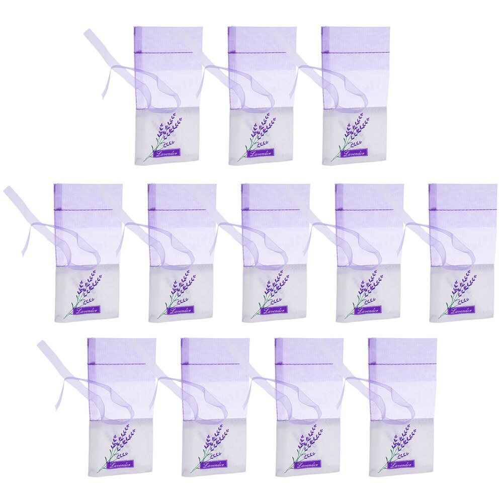 10 stuks lavendelzakjes met bloemenprint, lege geurzakjes, zakjes voor ontspannend slapen, lichtpaars: Zoals weergegeven 4