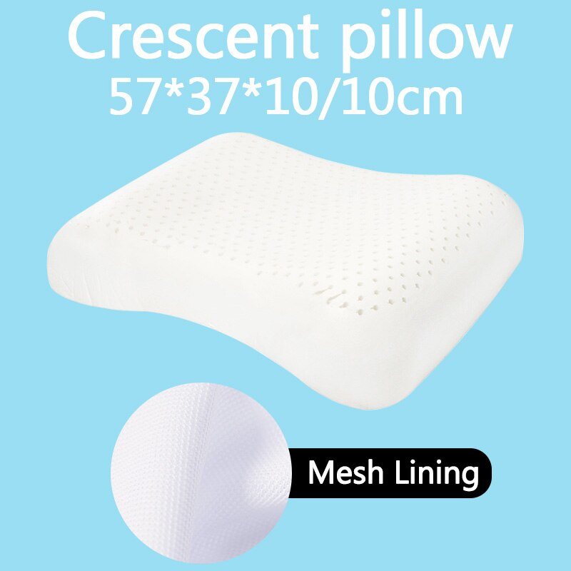 SB Latex thaïlande pur naturel Latex oreiller orthopédique cou Cervical protection colonne vertébrale Massage correctif corps oreillers oreiller à la maison: Crescent Wave
