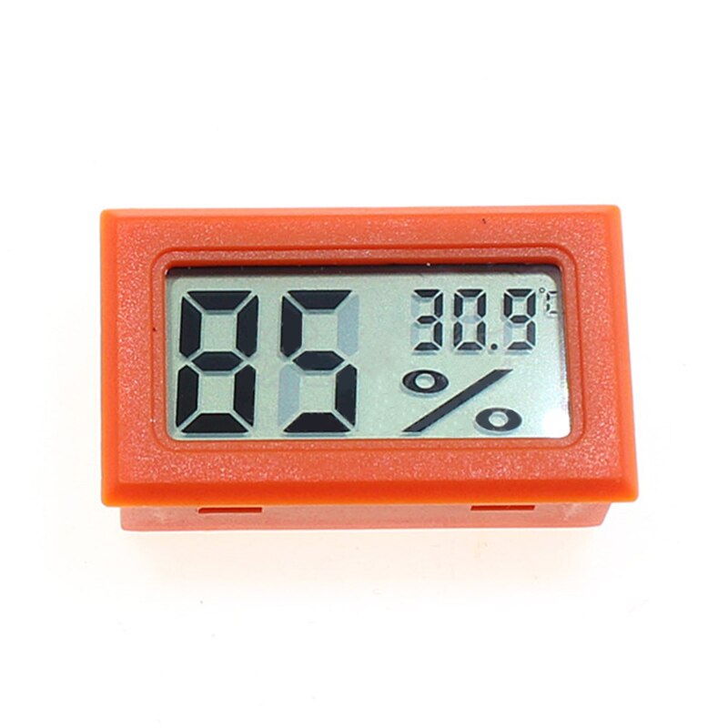 Mini digital lcd indendørs praktisk temperatursensor fugtighedsmåler termometer hygrometer bærbar måler 1pc: G