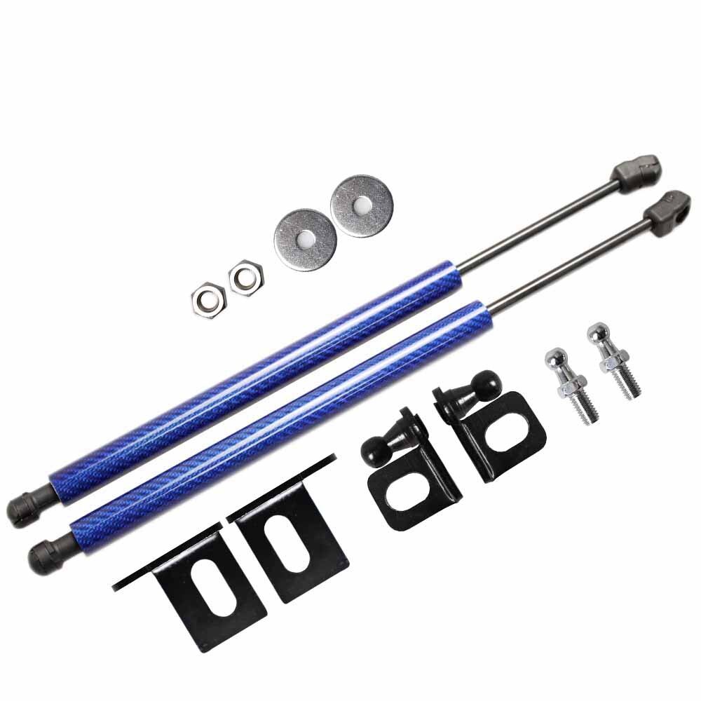 Lift Ondersteuning Schokdemper Voor Kia KX1 Voor Stonic Auto Styling Motorkap Bonnet Wijzigen Gasveren absorber Carbon Fiber: carbon fiber Blue