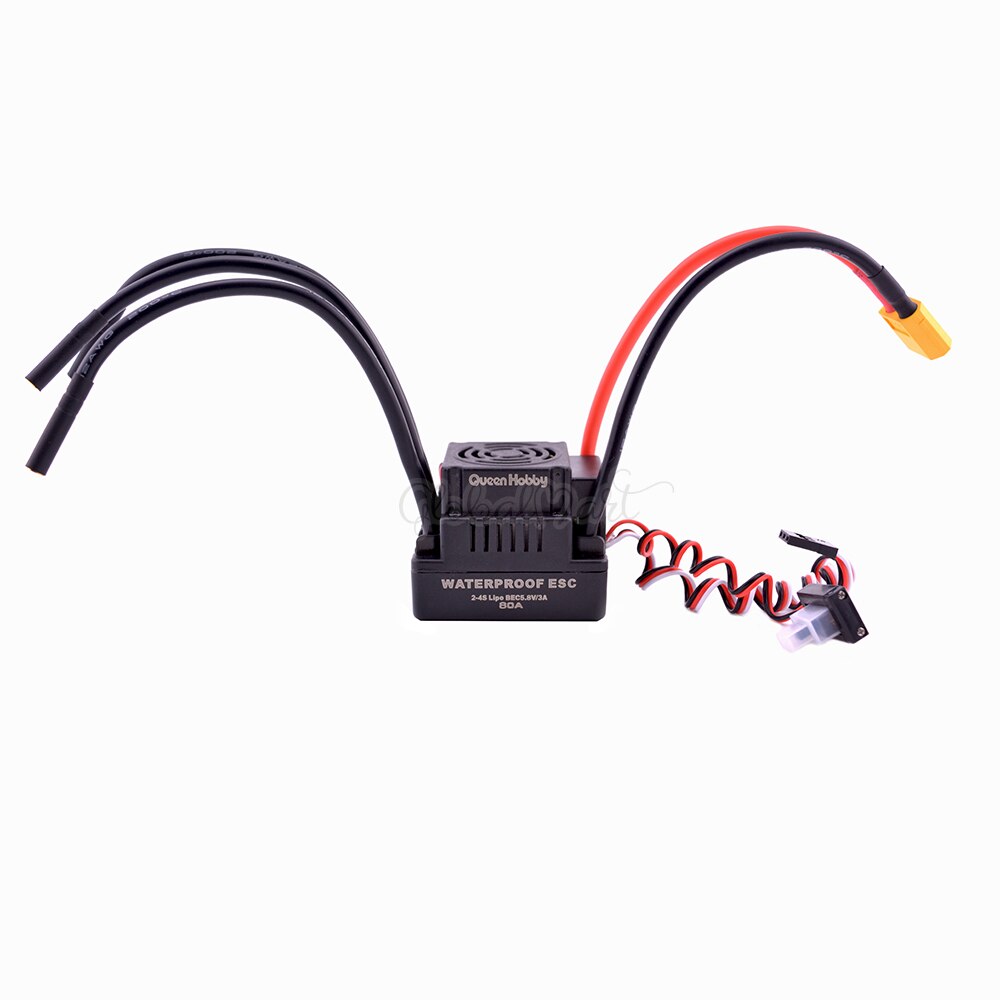 Aktualizacji bezczujnikowy 60A 80A 120A S-80A S-120A bezszczotkowy ESC elektryczny regulator prędkości z 5.5V / 3A BEC dla 1/8 1/10 1:10 RC samochodów