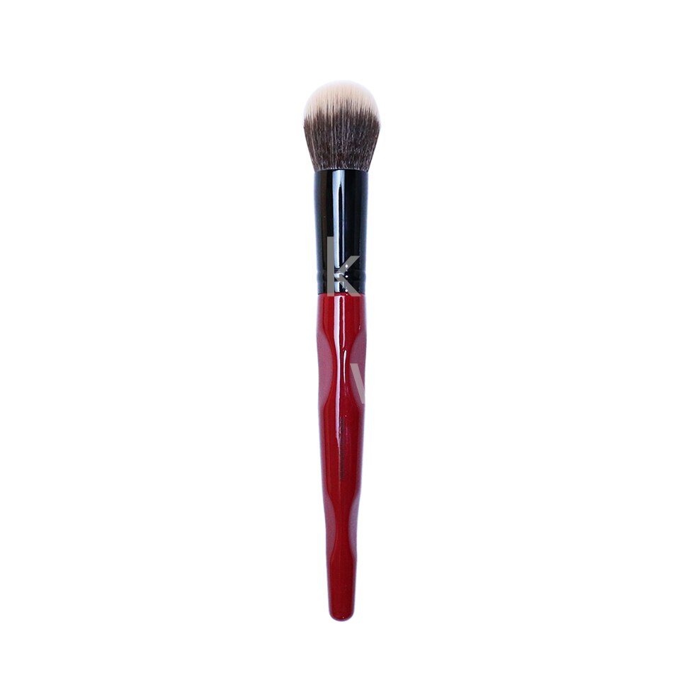 Stippling Foundation Red Body Curve Long Handle Soft Synthetic Large Round Stippling Foundation Brush Foundation Makeup Tools: SSB-STIPPLING FOUNDA