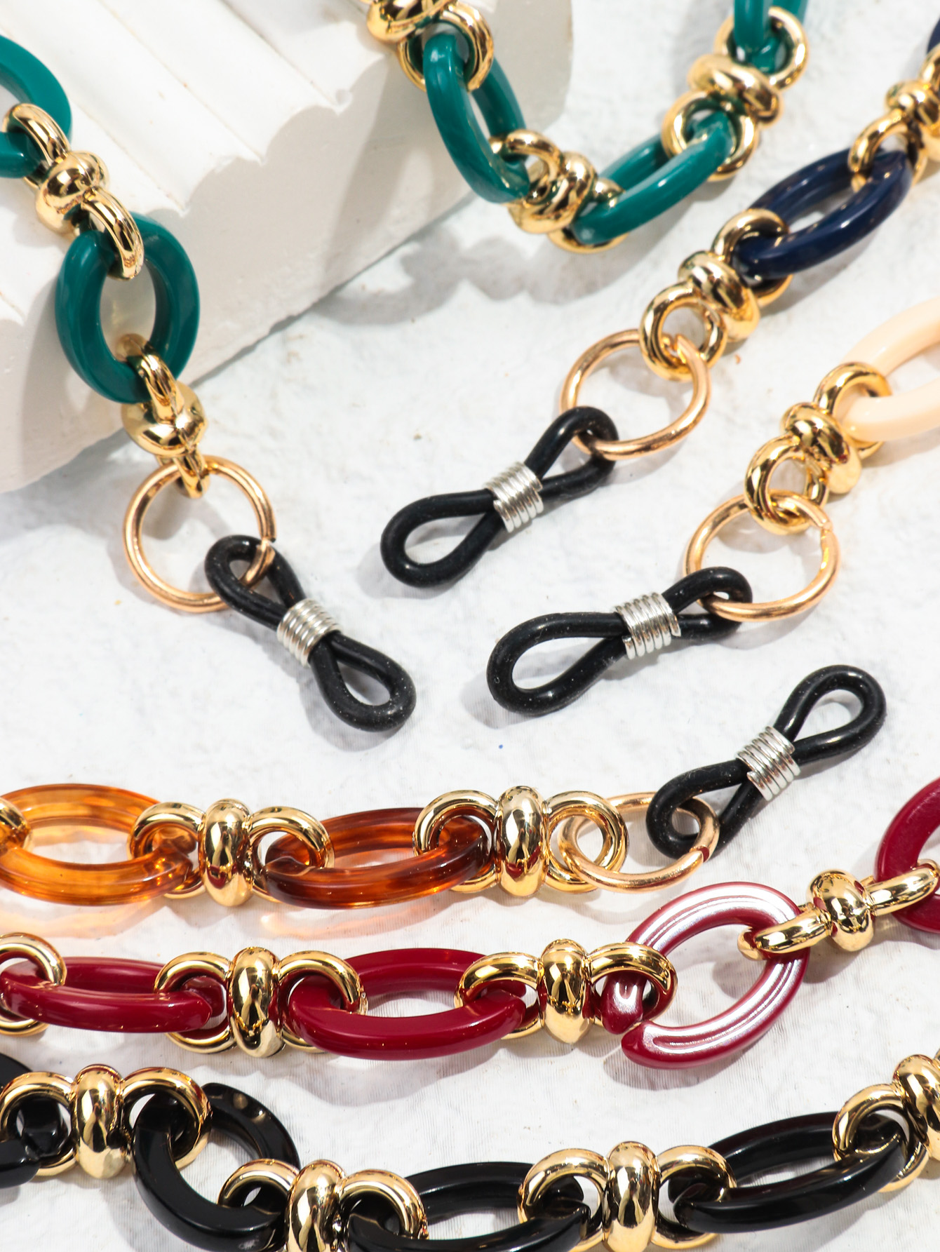 70cm Vintage Acrylic Glasses Chain for Men Women Sunglasses Chains Lanyard Neck Strap Rope Eyeglasses Holder Cord