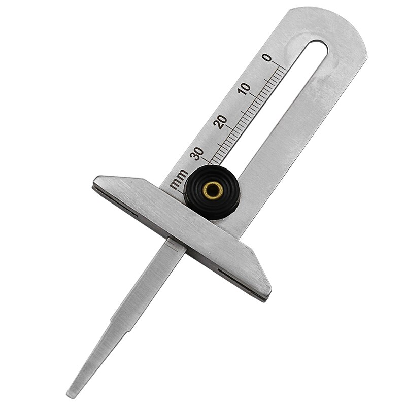 Jauge numérique de profondeur de pneu de voiture, outil de mesure de l'épaisseur de l'étrier, plaquette de frein, système de surveillance des pneus de chaussures: Stainless steel