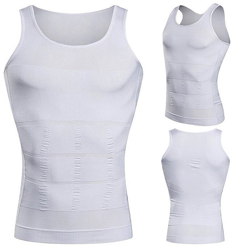 Lette og bløde ærmeløse skjorter til mænd #39 skjorter til mænd gym tank top sweatshirt fitness trænings sportstøj: Hvid / L