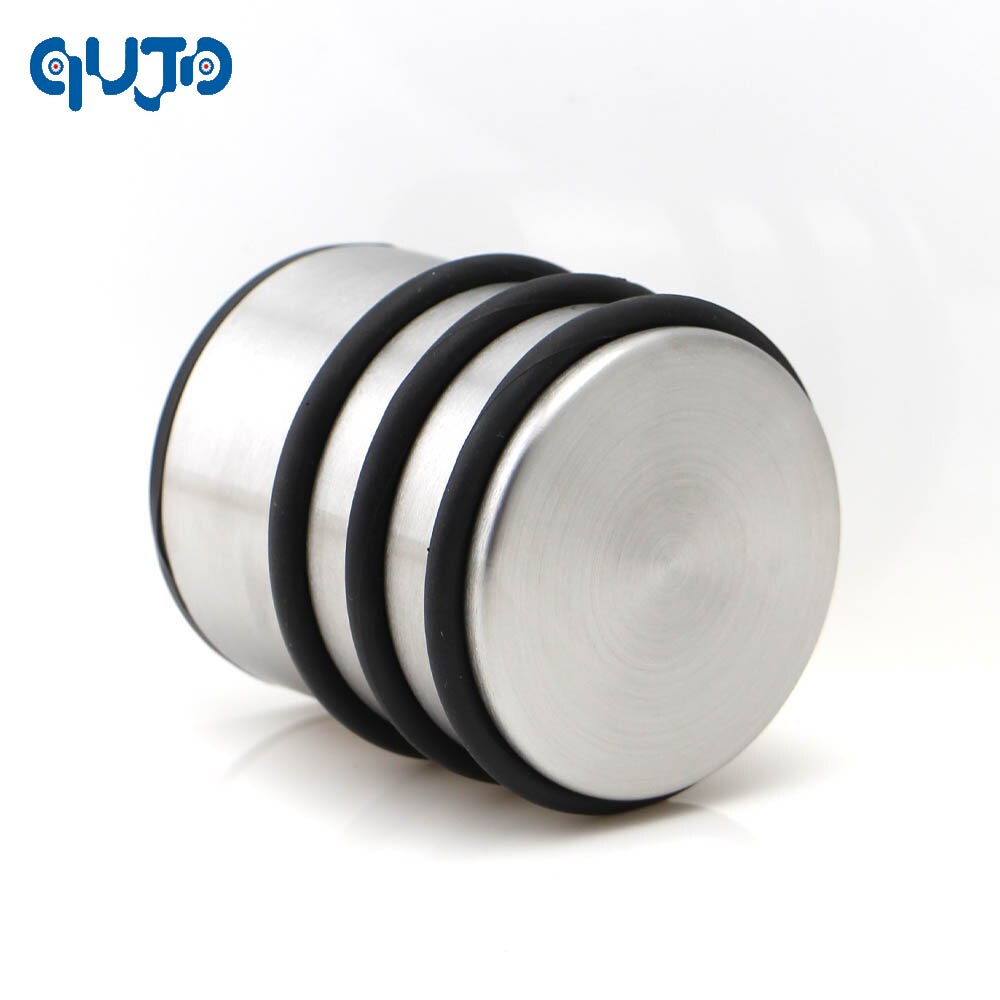 Round Heavy weight duty door stop Rubber Non-slip Floor Protector stopper Metal Stainless Steel Wedge Cylinder door holder
