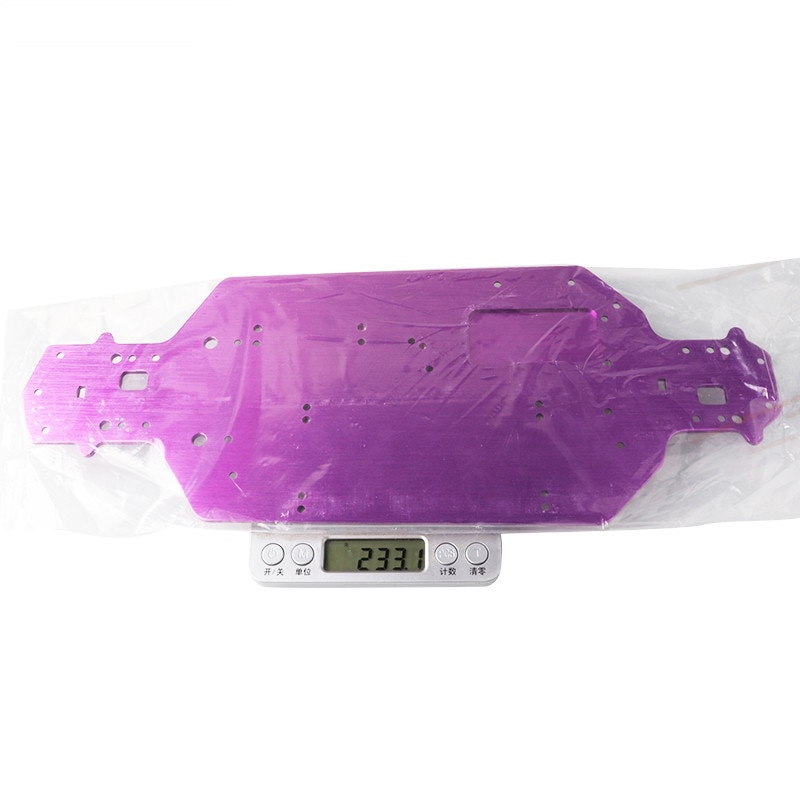 Model car HSP 03001 03602 aluminum alloy metal chassis 3MM thickness for 1/10 RC car upgrade 94103 94123 parts