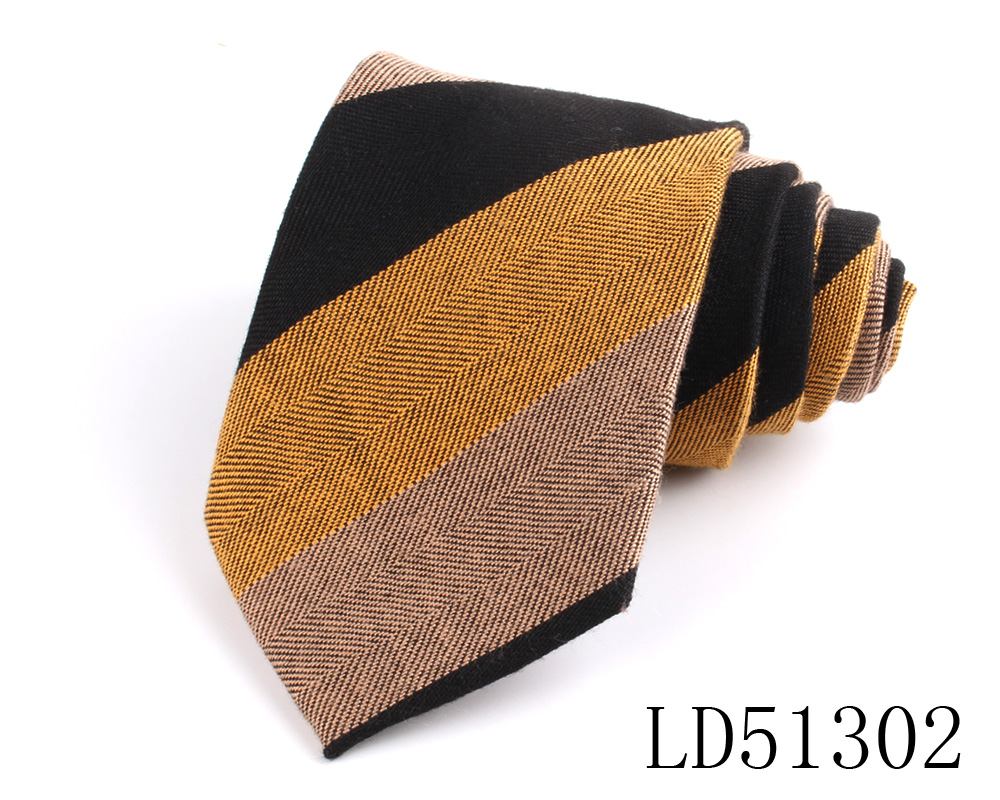 Striped Neck Ties For Men Women Casual Imitation Wool Tie Suits Ties Boy Girls Necktie Gravata Uniform Winter Neckties: LD51302