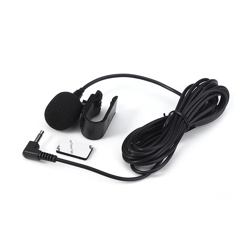 Kcbosion Car Audio Microphone 3.5mm Clip Jack Plug Mic Stereo Mini Wired External Microphone For Auto Radio: Default Title