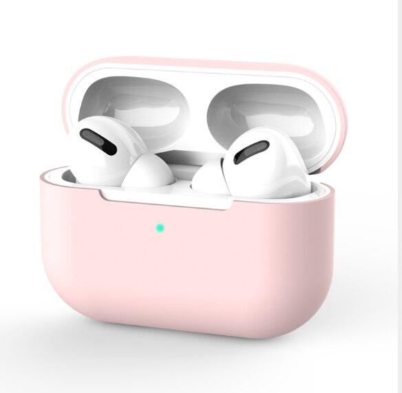 Funda de silicona para Apple Airpods Pro, funda inalámbrica con Bluetooth para Airpods 1 y 2, funda para auriculares para funda protectora de Airpods: 03 Pink