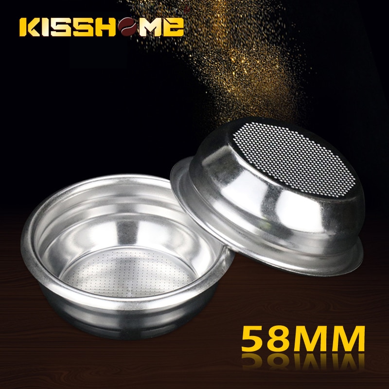 58mm Espresso Coffee Filter Basket Stainless Steel Filter Strainer Bowl Coffee Bottomless Portafilter Espresso Accessorise