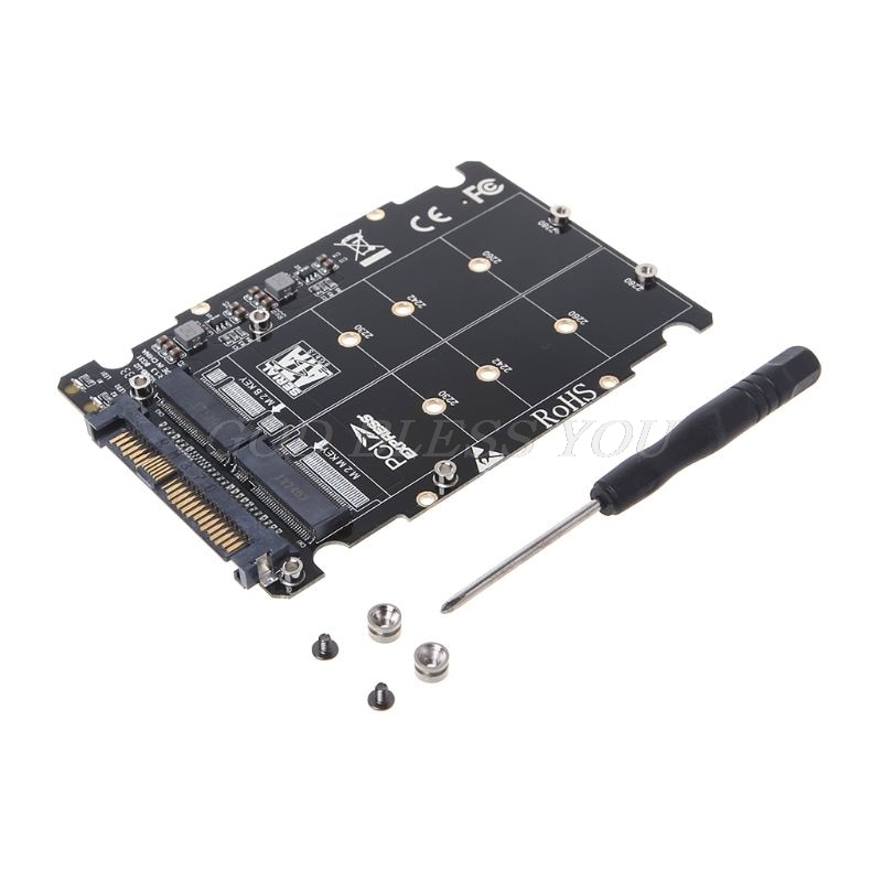 2 In 1 M.2 Nvme Sata-Bus Ngff Ssd Pci-E U.2 SFF-8639 Adapter Pcie M2 Converter Desktop Computer