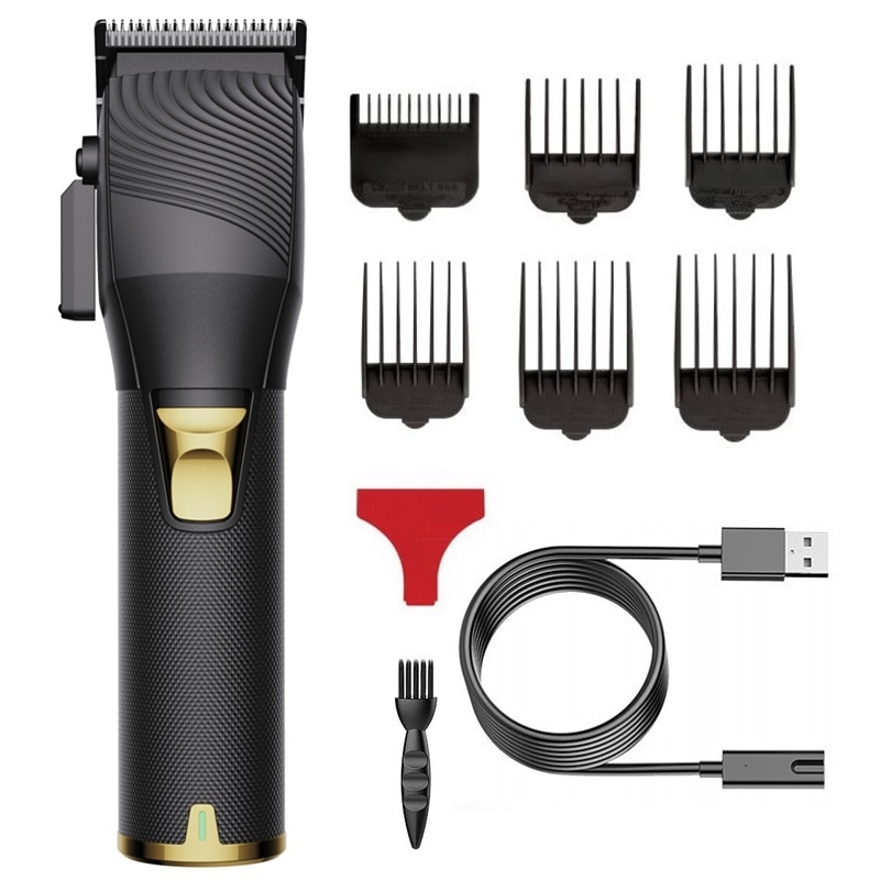 Professionele Oplaadbare Low Noise Tondeuse Kapper Salon Machine Tondeuse Adjustmental Elektrische Haar Snijgereedschap