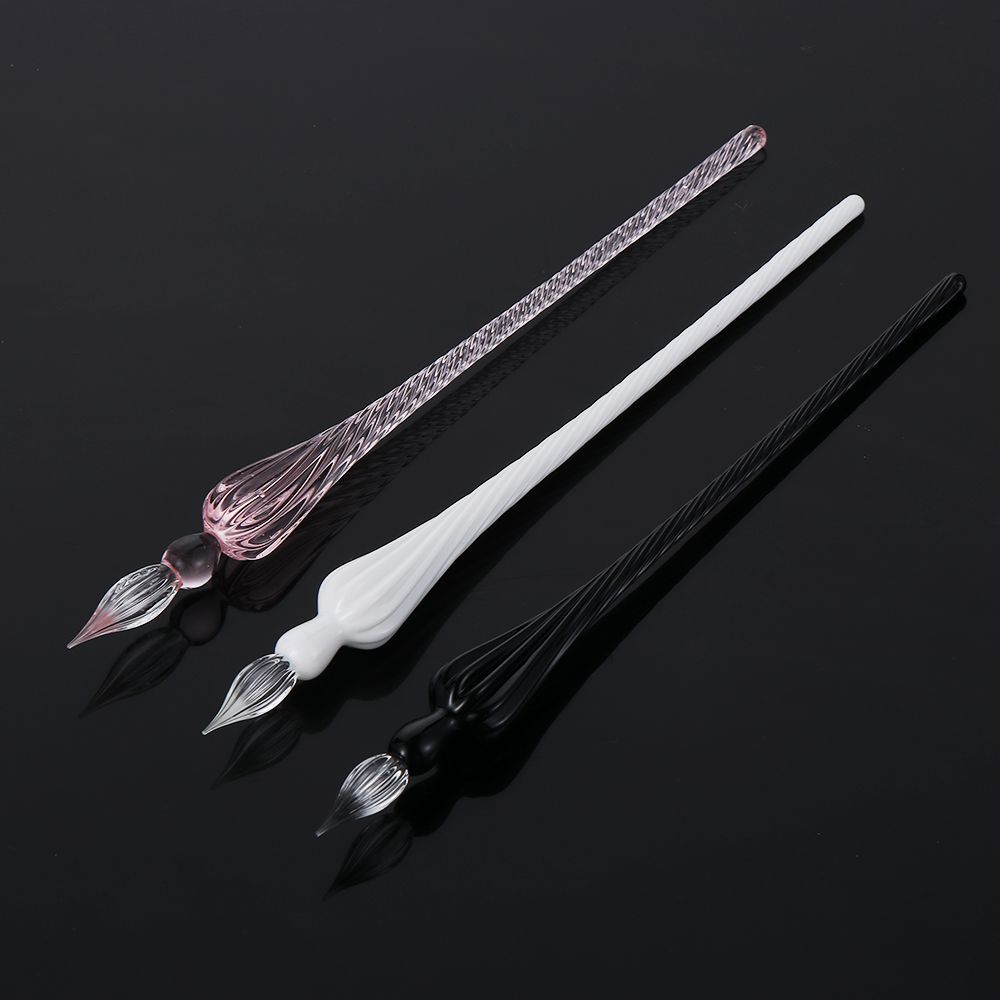 1PC Vintage Glass Dip Dipping Pen Art Painting Supplies Filling Ink Signature Calligraphy Fountain Pen