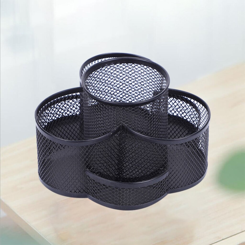 360 Degree Rotating Desk Organizer Workspace Organizer Large Capacity Pencil Box Stationery for Kids Children