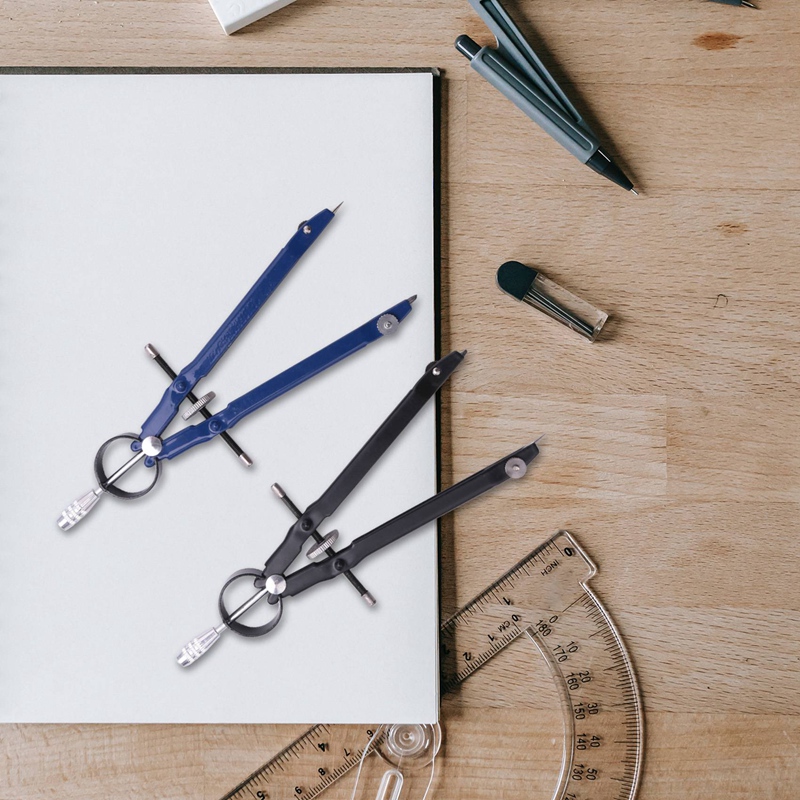 Compass with Lock, Compass for Geometry, 6inch Spring Bow Compass, Precision Compass Math, Drafting Compass, Compas