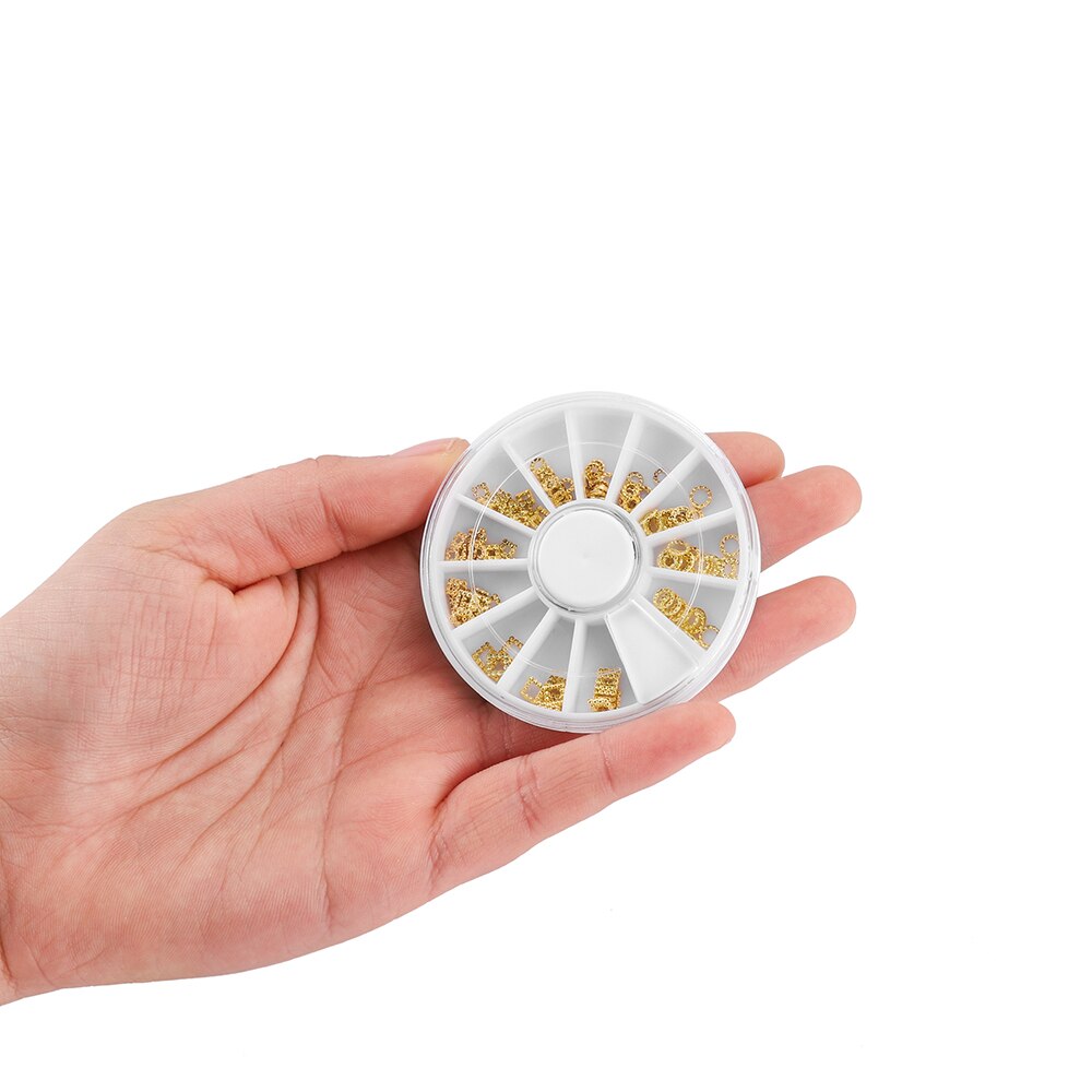 1Box Mini Heart Star Moon Gold Nail Art Glitter Metal 3D Frame Jewelry Epoxy Resin Mold Filling For DIY Crafts Making Decoration
