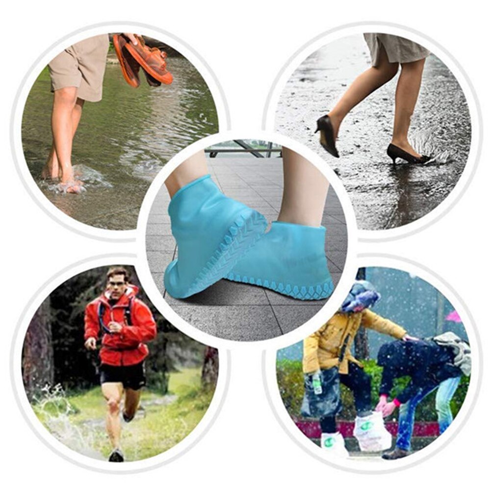 Boots Waterproof Shoe Cover Silicone Material Unisex Shoes Protectors Rain Boots for Indoor Outdoor Rainy Days Reusable