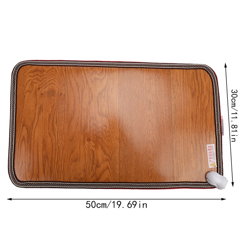 PU Heating Foot Mat Warmer Electric Heating Pads Feet Leg Warmer Carpet Thermostat Warming Tools Home Office 60W