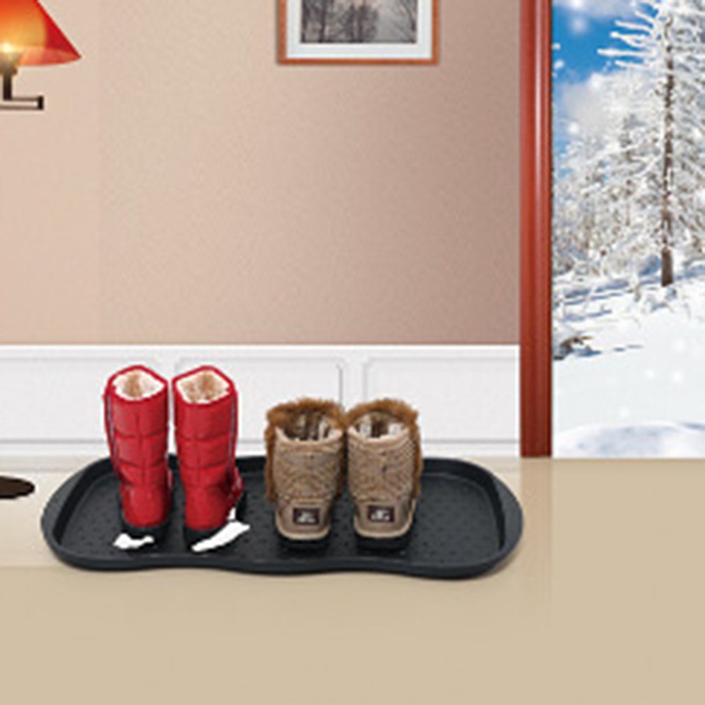 Zwarte Laars Lade Mat Multifunctionele Schoen Lade Mat Voor Planten Pet Food Bowls Boot En Schoenen Drogen Mat indoor